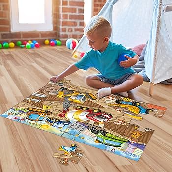 Amazon.com: Ravensburger Construction Fun 24 Piece Floor